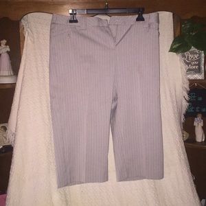 Pinstripe Crop Dress Pants